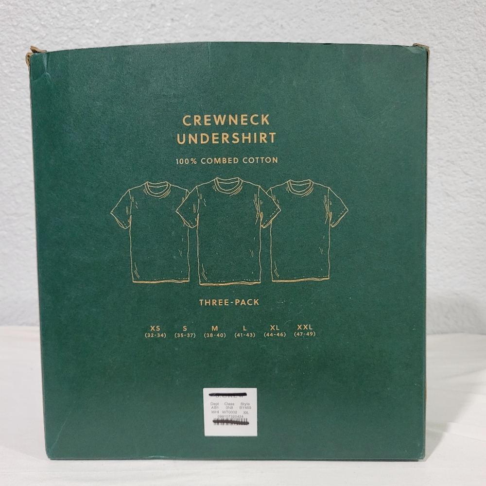 New J Crew Crewneck undershirts three-pack BY459 White T-shirts - Picture 4 of 9